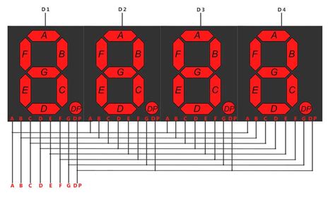 Programming 4 Digit 7 Segment LED Display .